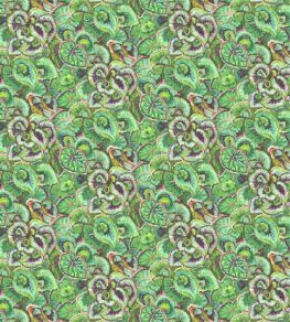 Leaf Glaze Fabric by Designers Guild Emerald Leaf Glaze Fabric by Designers Guild Emerald