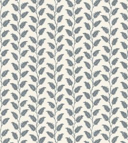 Leaf Wiggle Wallpaper by Josephine Munsey Bude Blue/Cotswold White Leaf Wiggle Wallpaper by Josephine Munsey Bude Blue/Cotswold White