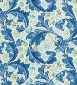 Leicester Fabric by Morris & Co Paradise Blue Leicester Fabric by Morris & Co Paradise Blue
