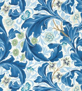 Leicester Wallpaper by Morris & Co Paradise Blue Leicester Wallpaper by Morris & Co Paradise Blue