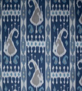 Leila Ikat Fabric by Titley and Marr Indigo & Azure