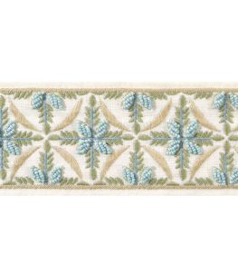 Leila Tape Trimming by Thibaut Aqua and Willow