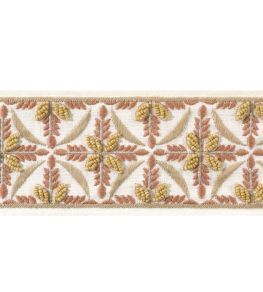 Leila Tape Trimming by Thibaut Soft Gold and Ginger Leila Tape Trimming by Thibaut Soft Gold and Ginger