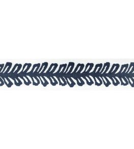 Lenox Tape Trimming by Thibaut Navy Lenox Tape Trimming by Thibaut Navy