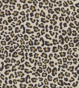 Leo Fabric by Casamance Naturel noir Leo Fabric by Casamance Naturel noir