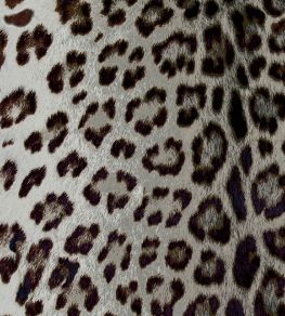 Leopard Fabric by Arley House Steel Leopard Fabric by Arley House Steel