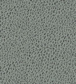 Leopard Fabric by James Hare Slate Blue