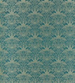 Leopardo Fabric by Clarke & Clarke Kingfisher Leopardo Fabric by Clarke & Clarke Kingfisher