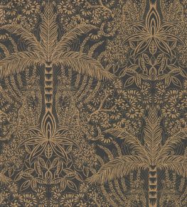 Leopardo Wallpaper by Clarke & Clarke Antique/Noir Leopardo Wallpaper by Clarke & Clarke Antique/Noir