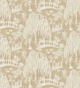 Les Saules Fabric by Nina Campbell Beige