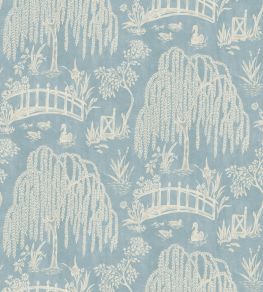 Les Saules Wallpaper by Nina Campbell Blue Les Saules Wallpaper by Nina Campbell Blue