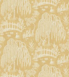 Les Saules Wallpaper by Nina Campbell Yellow