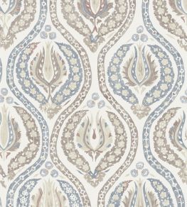 Benaki Fabric by Lewis & Wood Blue Umber