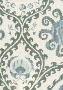 Oxus Fabric by Lewis & Wood Ocean Blue Oxus Fabric by Lewis & Wood Ocean Blue