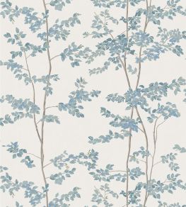 Beech Linen Fabric by Lewis & Wood Bluegrass