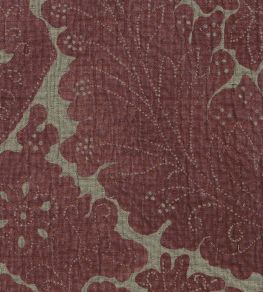 Nantes Overdye Fabric by Lewis & Wood Madder Red/Celadon Nantes Overdye Fabric by Lewis & Wood Madder Red/Celadon
