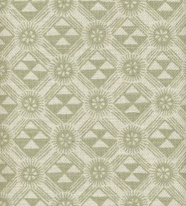 Monochrome Fabric by Lewis & Wood Greengage Monochrome Fabric by Lewis & Wood Greengage