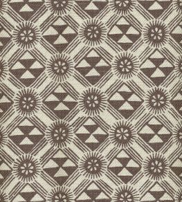 Monochrome Fabric by Lewis & Wood Redwood