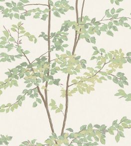 Beech Wallpaper by Lewis & Wood Document Green Beech Wallpaper by Lewis & Wood Document Green