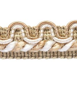 Lezardes Crete Gimp 13mm Trimming by Houles Argile Lezardes Crete Gimp 13mm Trimming by Houles Argile