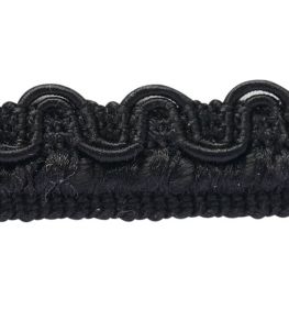 Lezardes Crete Gimp 13mm Trimming by Houles Carbone Lezardes Crete Gimp 13mm Trimming by Houles Carbone