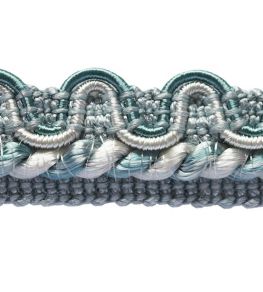 Lezardes Crete Gimp 13mm Trimming by Houles Vert de Gris Lezardes Crete Gimp 13mm Trimming by Houles Vert de Gris