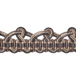 Lezardes Embellished Gimp 18mm Trimming by Houles Cacao Lezardes Embellished Gimp 18mm Trimming by Houles Cacao