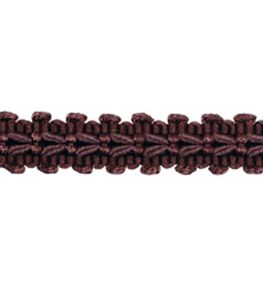 Lezardes Straight Gimp 11mm Trimming by Houles Aubergine
