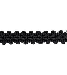 Lezardes Straight Gimp 11mm Trimming by Houles Noir