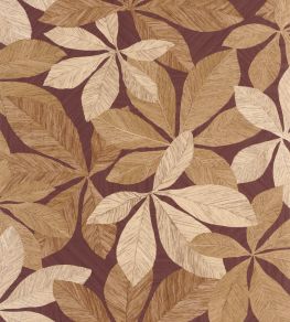 Lignaria Wallpaper by Caselio Bordeaux