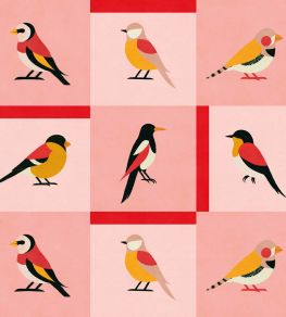 Like a Bird Wallpaper by Coordonne Pink