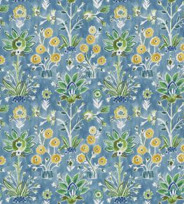 Lilia Print Fabric by Thibaut Sky Lilia Print Fabric by Thibaut Sky