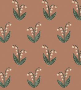 Lilly Wallpaper by Sandberg Terracotta