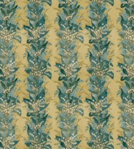 Lily Stripe Fabric by Zoffany Tuscan Yellow Lily Stripe Fabric by Zoffany Tuscan Yellow