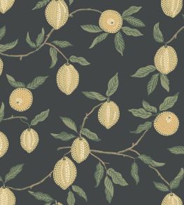 Limone Wallpaper by Sandberg Charcoal Limone Wallpaper by Sandberg Charcoal