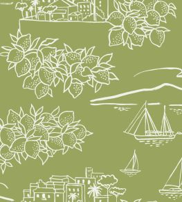 Limoneto Wallpaper by Mini Moderns Asparagus Limoneto Wallpaper by Mini Moderns Asparagus