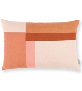 Linara Patchwork Cushion 60 x 40cm by Romo Russet Linara Patchwork Cushion 60 x 40cm by Romo Russet