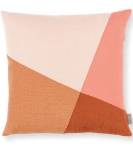 Linara Patchwork Cushion 50 x 50cm by Romo Russet