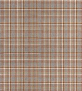 Lindisfarne Plaid Fabric by Mulberry Home Fawn/Aqua Lindisfarne Plaid Fabric by Mulberry Home Fawn/Aqua