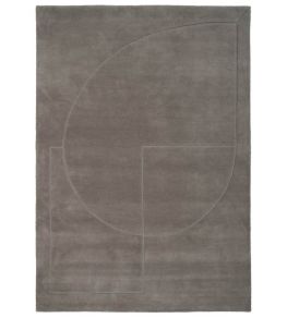 Lineal Poem Rug by Linie Design Grey Lineal Poem Rug by Linie Design Grey