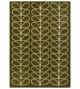 Linear Stem Rug by Orla Kiely Olive