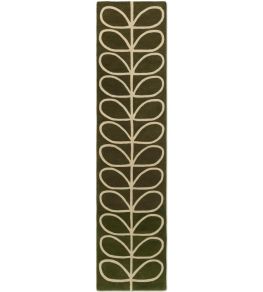 Linear Stem Runner Rug by Orla Kiely Olive Linear Stem Runner Rug by Orla Kiely Olive