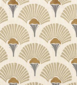 Linefolia Fabric by Casamance Beige Linefolia Fabric by Casamance Beige