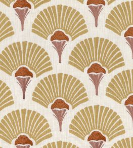 Linefolia Fabric by Casamance Jaune Vanille Linefolia Fabric by Casamance Jaune Vanille