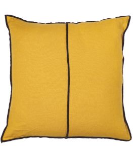 Linen Cushion by Maison Casamance Curry