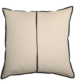 Linen Cushion by Maison Casamance Sable