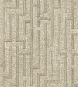 Linen Trellis Wallpaper by Eijffinger Green Linen Trellis Wallpaper by Eijffinger Green