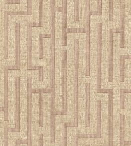 Linen Trellis Wallpaper by Eijffinger Pink/Terracotta