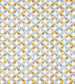 Lintu Fabric by Scion Dandelion / Butterscotch / Pebble Lintu Fabric by Scion Dandelion / Butterscotch / Pebble