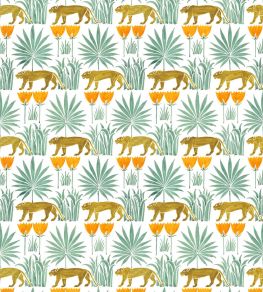 Lioness & Palms 1918 Wallpaper by CommonRoom Midday